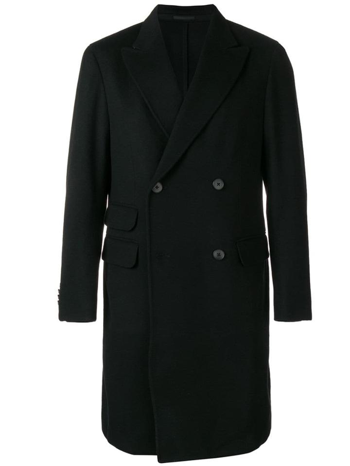 Z Zegna Classic Double-breasted Coat - Black
