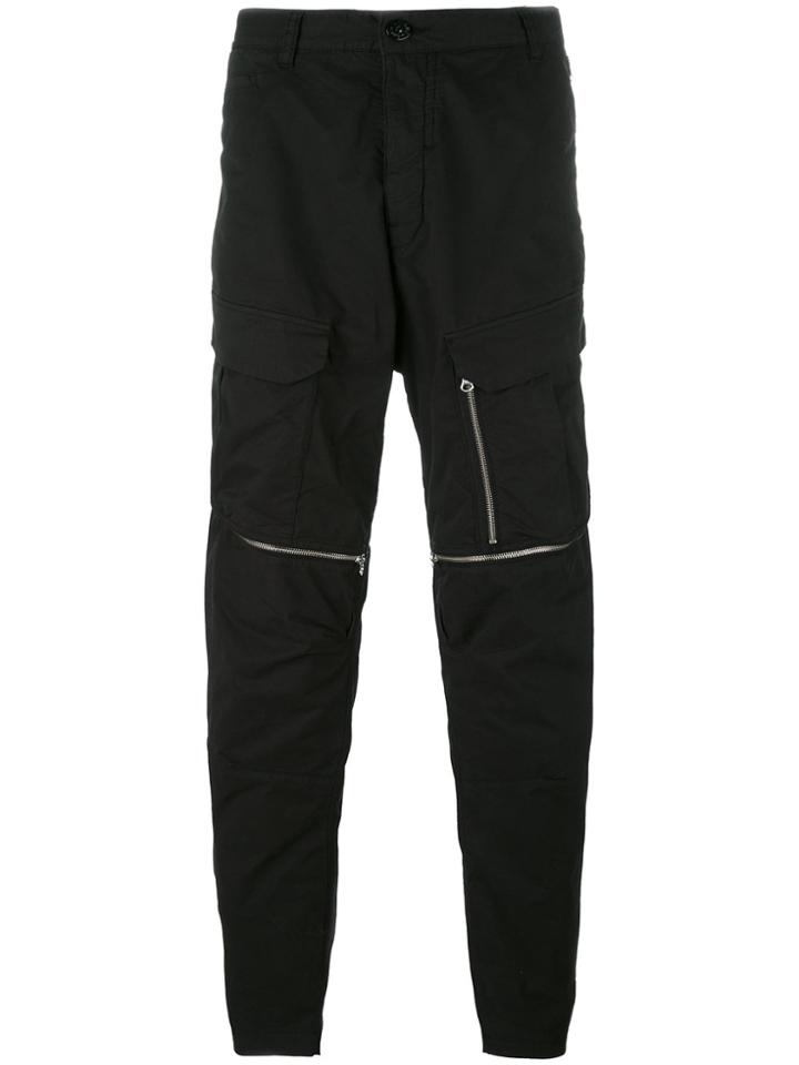 Stone Island Shadow Project Multi Zipped Track Pants - Black