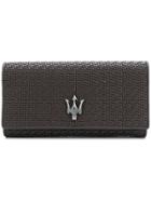 Ermenegildo Zegna Pelle Tessuta Maserati Glasses Case - Brown