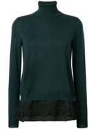 P.a.r.o.s.h. Roll-neck Fitted Sweater - Green