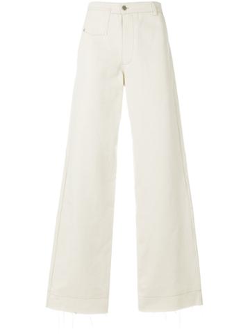 Inês Torcato Wide-leg Jeans - Nude & Neutrals