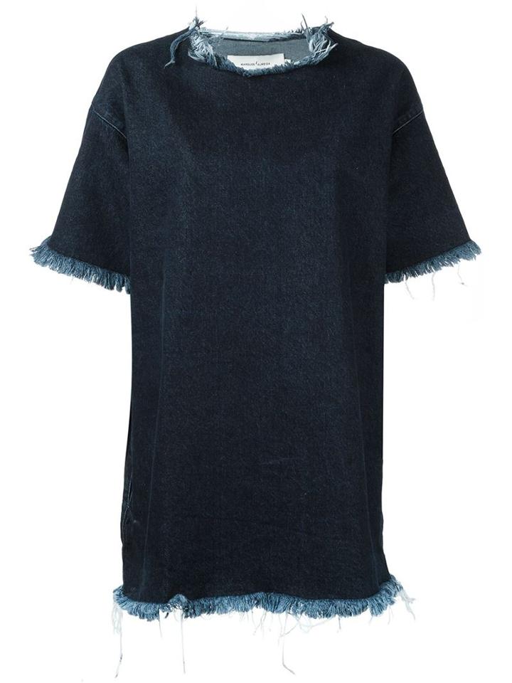 Marques Almeida Denim T-shirt Dress