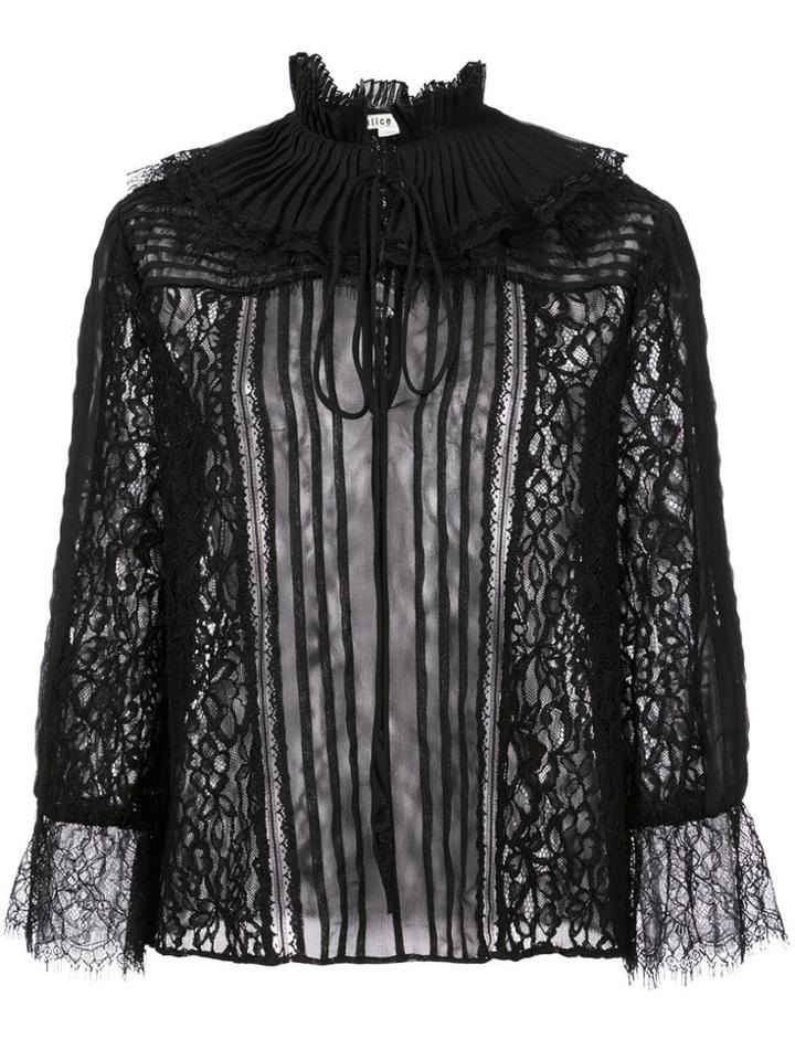 Alice+olivia Pauletta Blouse - Black