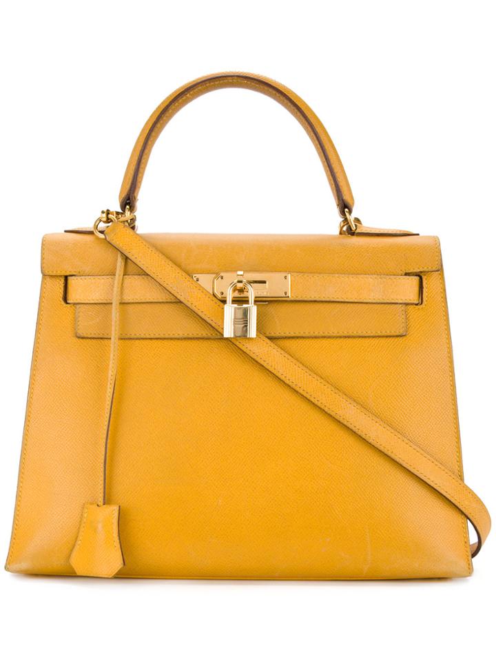 Hermès Vintage Kelly 28 Bag - Yellow & Orange