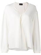 Magda Butrym - Brest Blouse - Women - Silk/cotton - 36, Women's, White, Silk/cotton