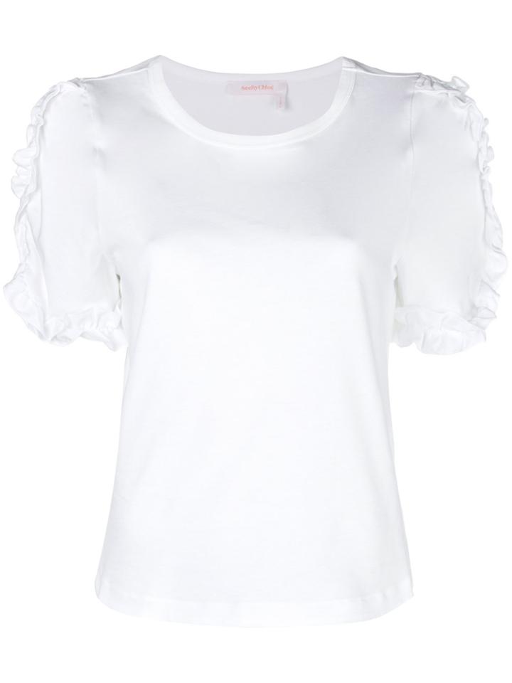 See By Chloé Frill Short-sleeve T-shirt - White