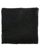 Cutuli Cult Mesh Panel Appliqué Scarf - Black