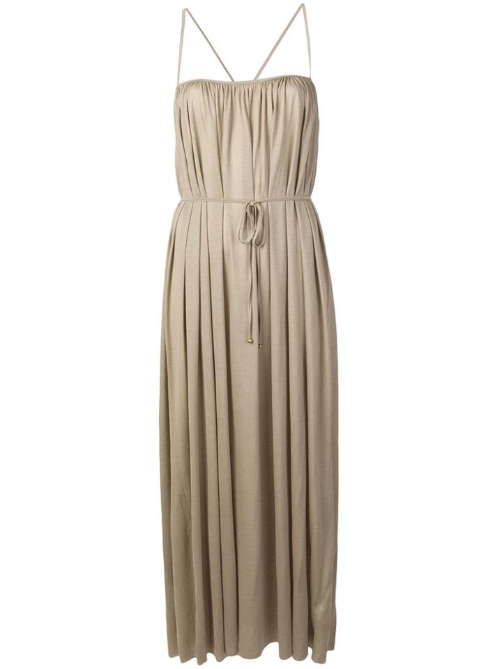 Filippa-k Tie-waist Flared Dress - Neutrals