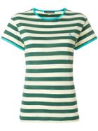 Alexa Chung Striped Design T-shirt - Green