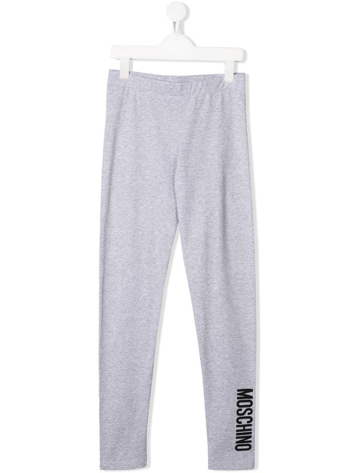 Moschino Kids Teen Logo Print Leggings - Grey