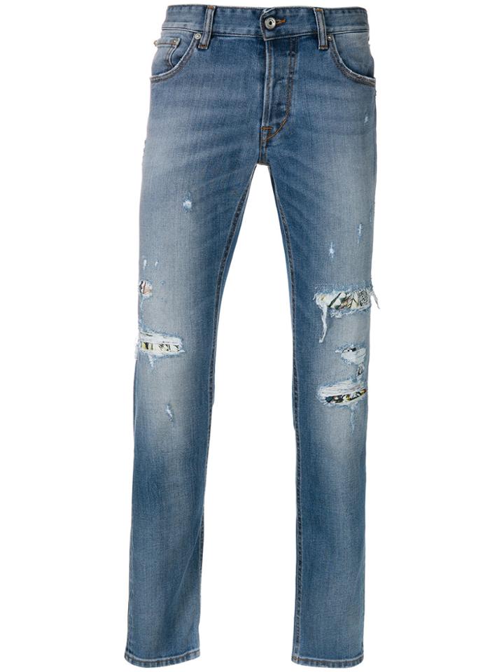Just Cavalli Distressed Effect Jeans - Blue