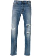 Just Cavalli Distressed Effect Jeans - Blue