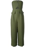 C/meo - Strapless Jumpsuit - Women - Polyester - M, Green, Polyester