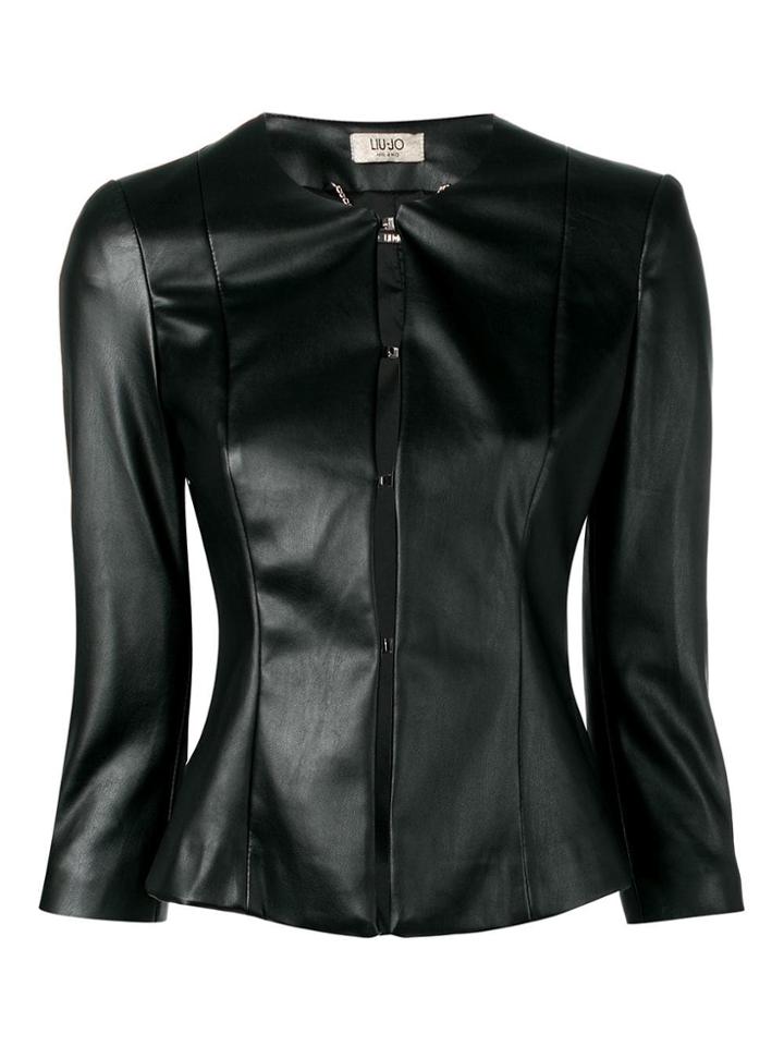 Liu Jo Faux Leather Jacket - Black