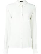 Joseph Chest Pocket Shirt, Women's, Size: 38, White, Silk
