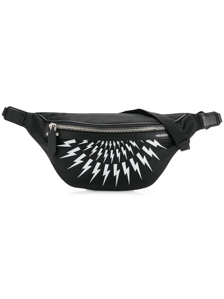 Neil Barrett Logo Fanny Pack - Black