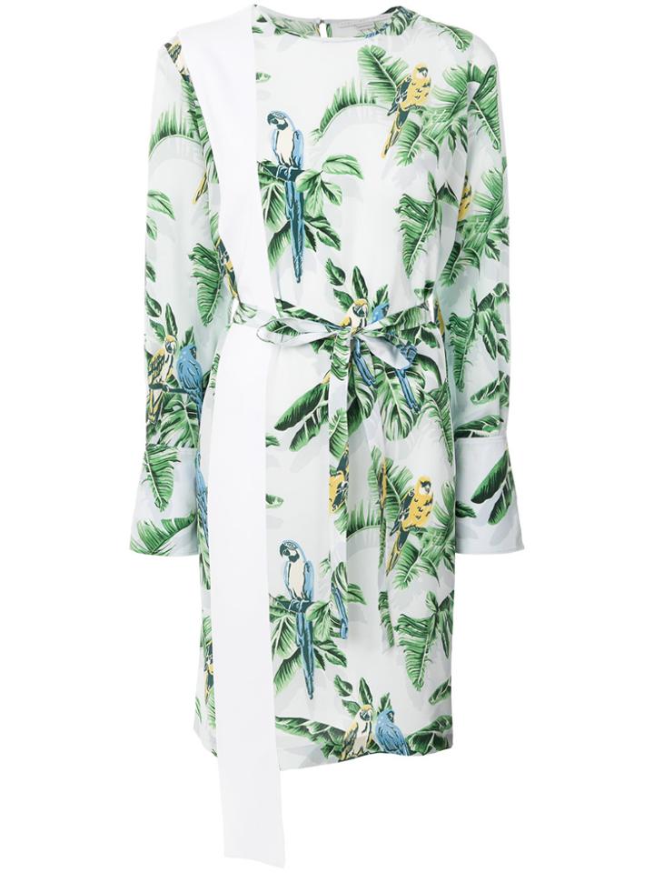 Stella Mccartney Palm Print Dress - Multicolour