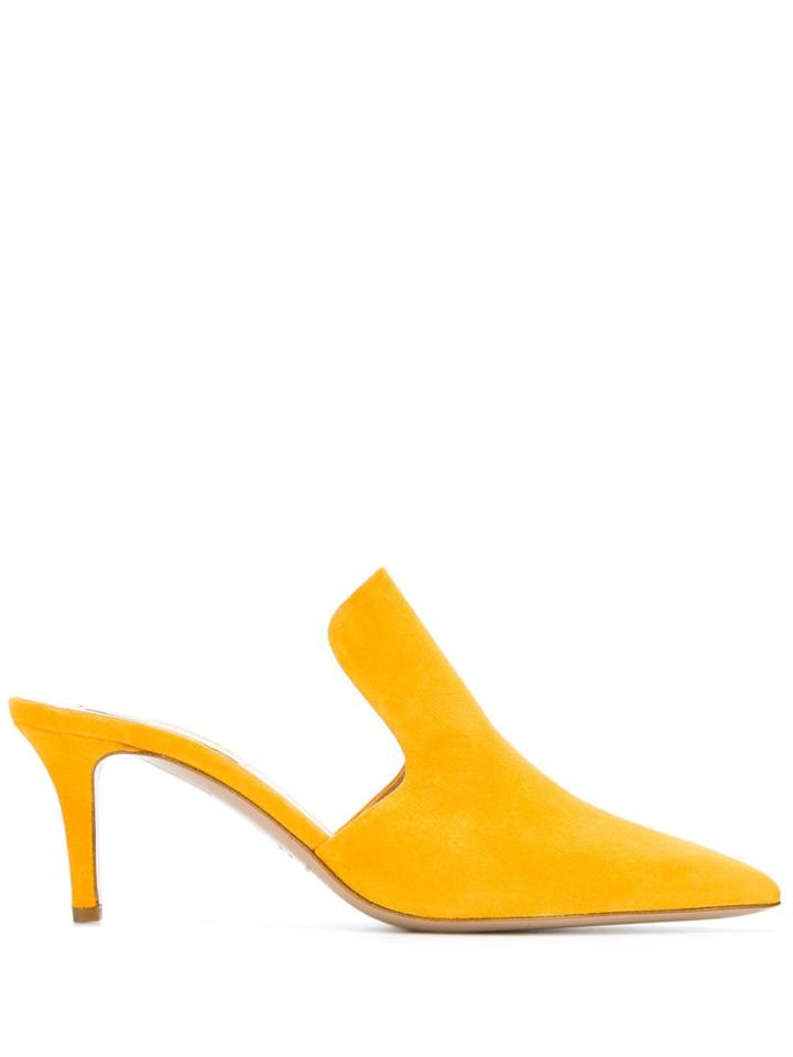 Fabio Rusconi Yellow Suede Mules