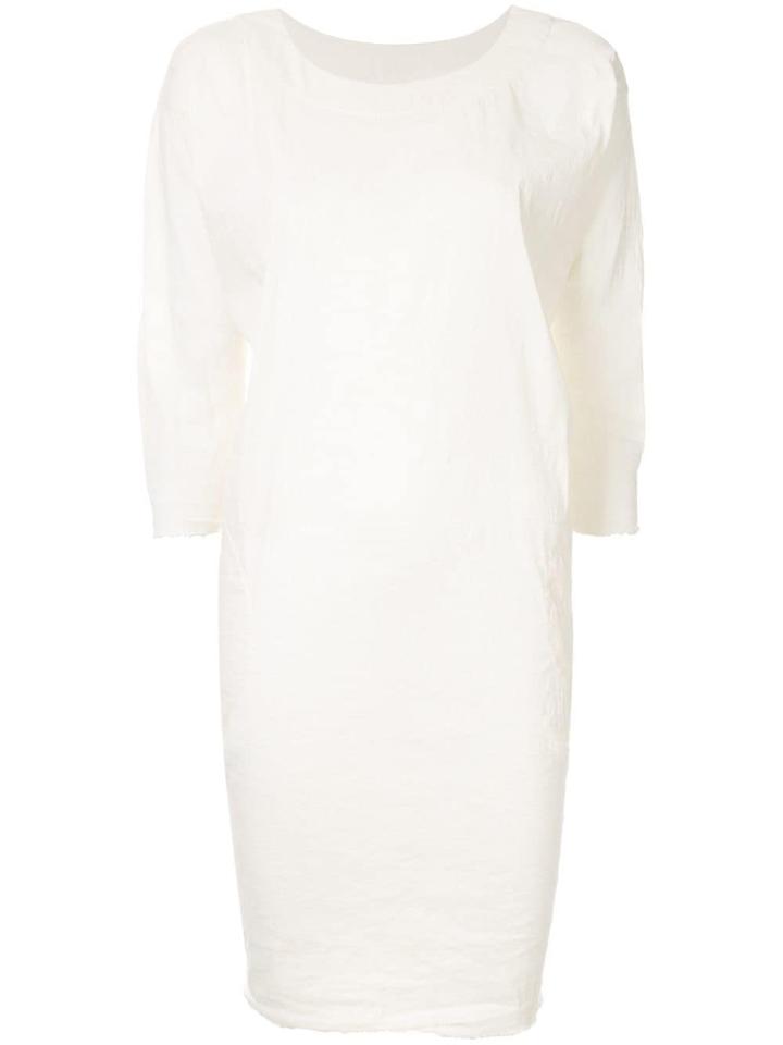 Uma Wang Ruched Detail Short Dress - White
