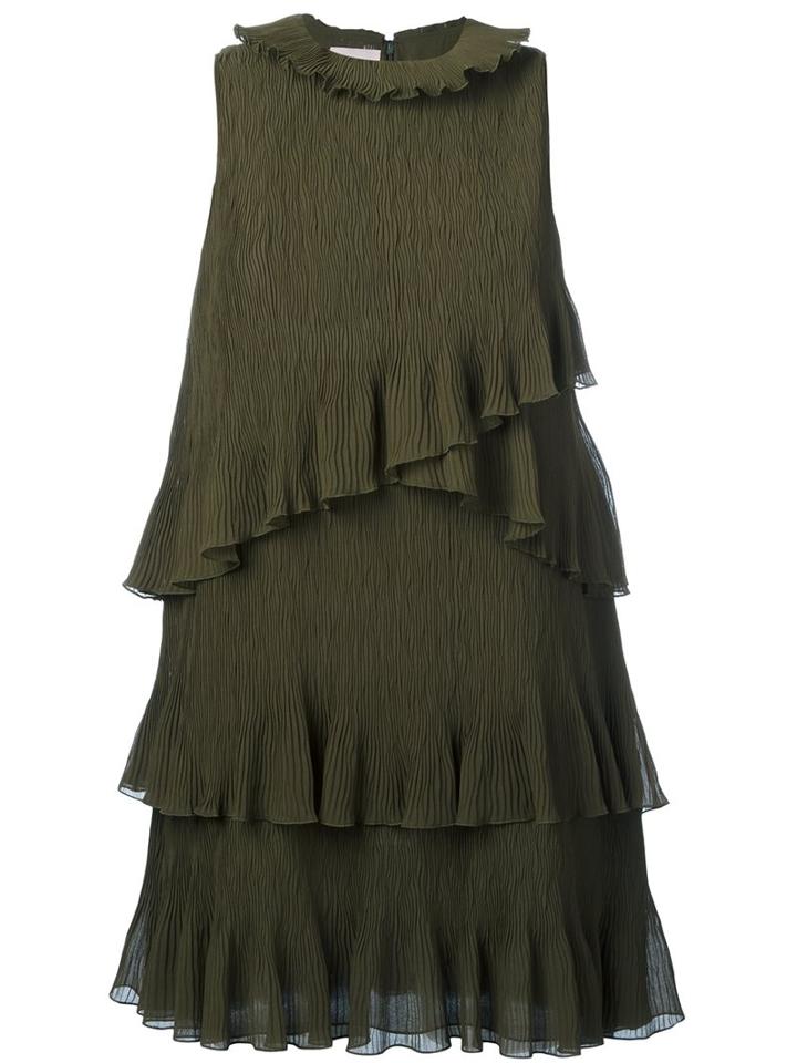 Giamba Ruffle Detail Shift Dress