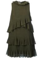 Giamba Ruffle Detail Shift Dress