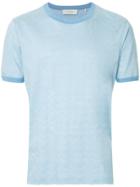 Cerruti 1881 Wavy Jacquard T-shirt - Blue