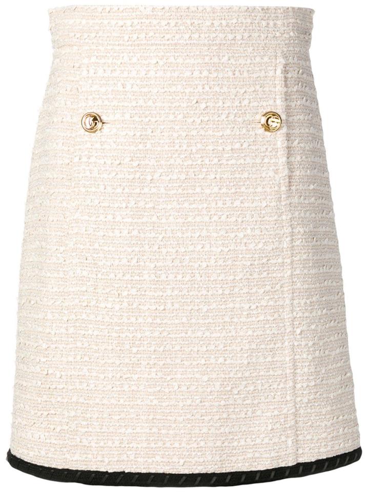 Gucci Tweed A-line Skirt - Neutrals