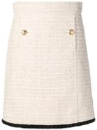 Gucci Tweed A-line Skirt - Neutrals