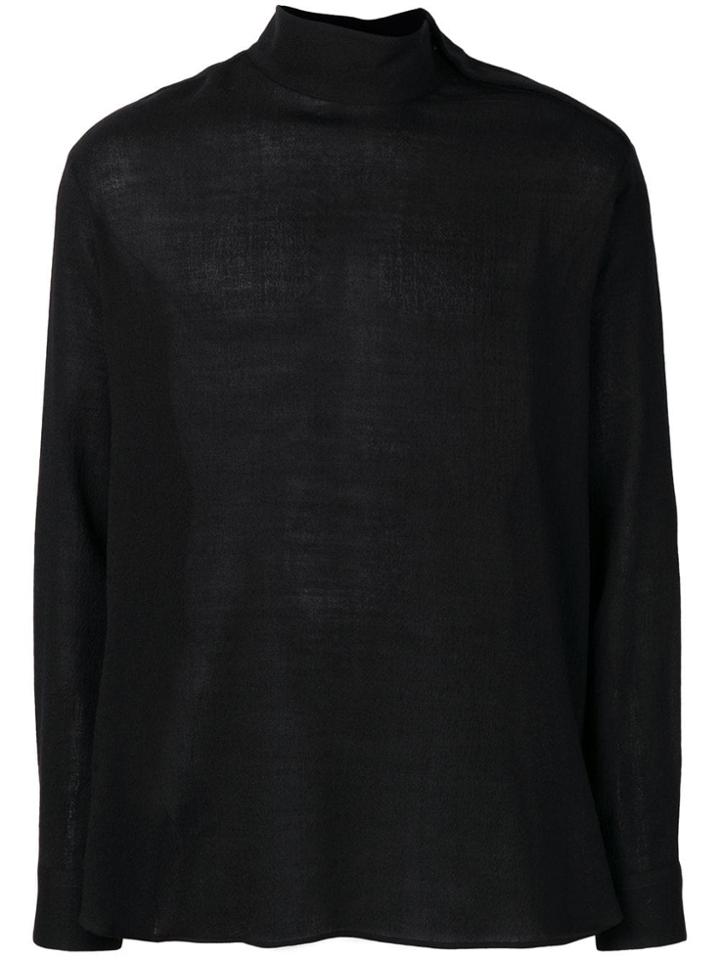 Emporio Armani Roll Neck Jumper - Black