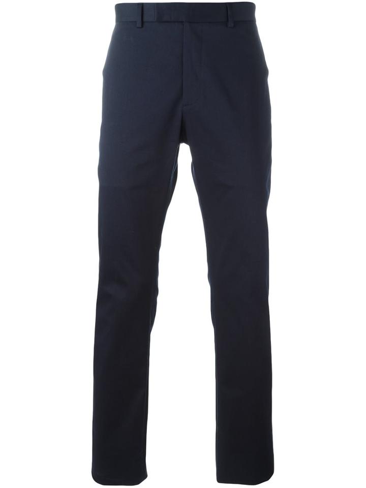Dior Homme Classic Chinos, Men's, Size: 56, Blue, Cotton/spandex/elastane