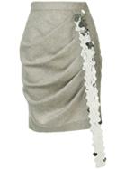 Anouki Pleated Mini Skirt - Grey