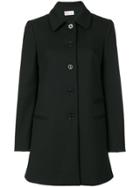Red Valentino Classic Single Breasted Coat - Black