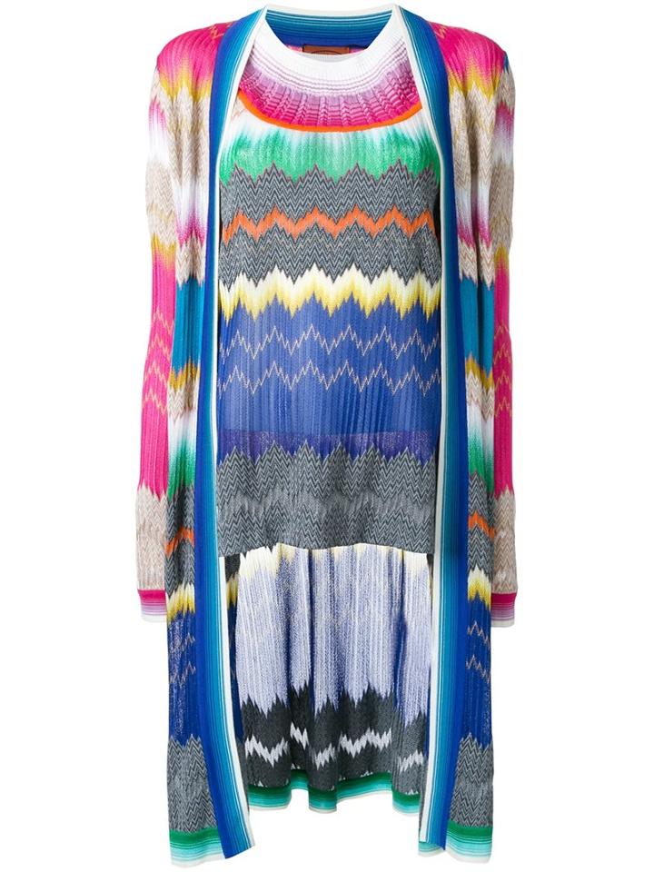 Missoni Long Cardigan Two Piece Set, Women's, Size: 46, Viscose/wool