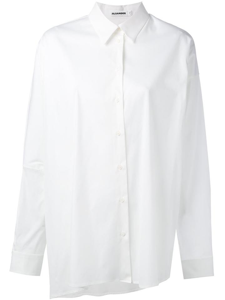 Jil Sander - Caren Shirt - Women - Cotton/polyamide/spandex/elastane - 34, White, Cotton/polyamide/spandex/elastane