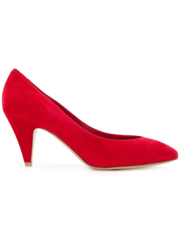 Mansur Gavriel Almond Toe Pumps - Red