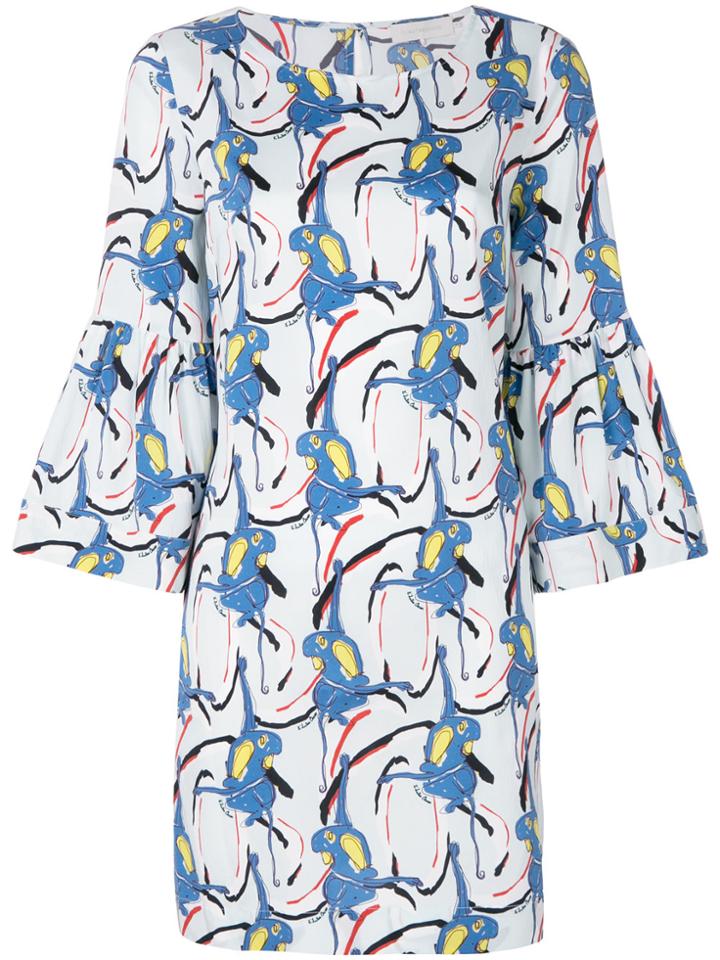 L'autre Chose Parrot Print Dress - Multicolour