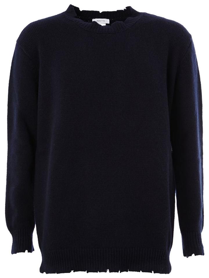 Avant Toi 'clad' Sweater, Men's, Size: Xl, Blue, Cashmere/merino