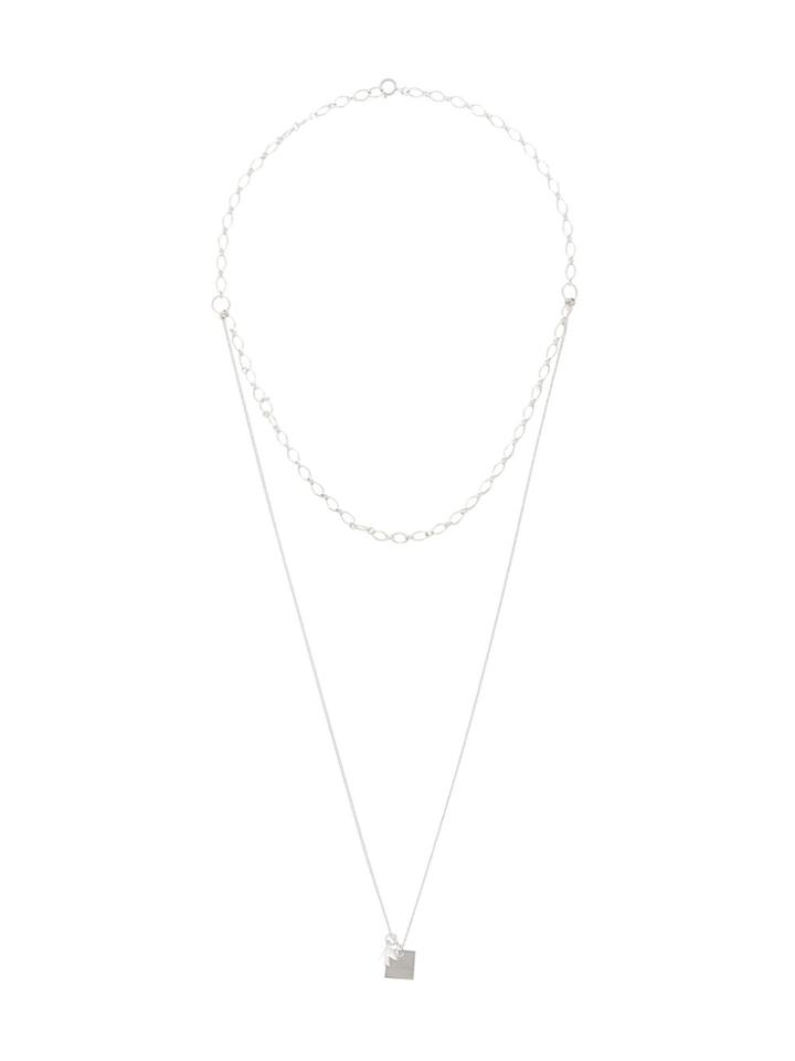 Petite Grand Two Layer Byzantine Necklace - Metallic