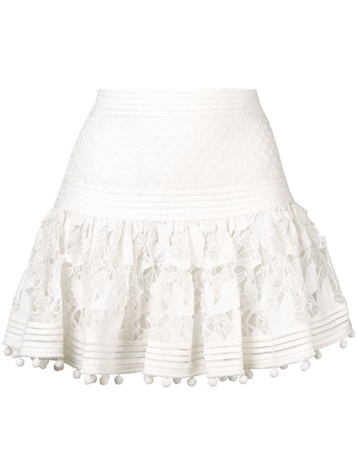 Zimmermann Ruffled Skirt - White