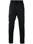 Les Hommes Urban - Slim Zip Pocket Trousers - Men - Cotton/spandex/elastane - 50, Black, Cotton/spandex/elastane