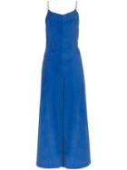 Paper London Zayn Satin-twill Jumpsuit - Blue