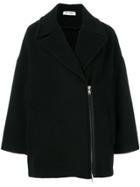 Barena Oversized Side Zipped Coat - Black