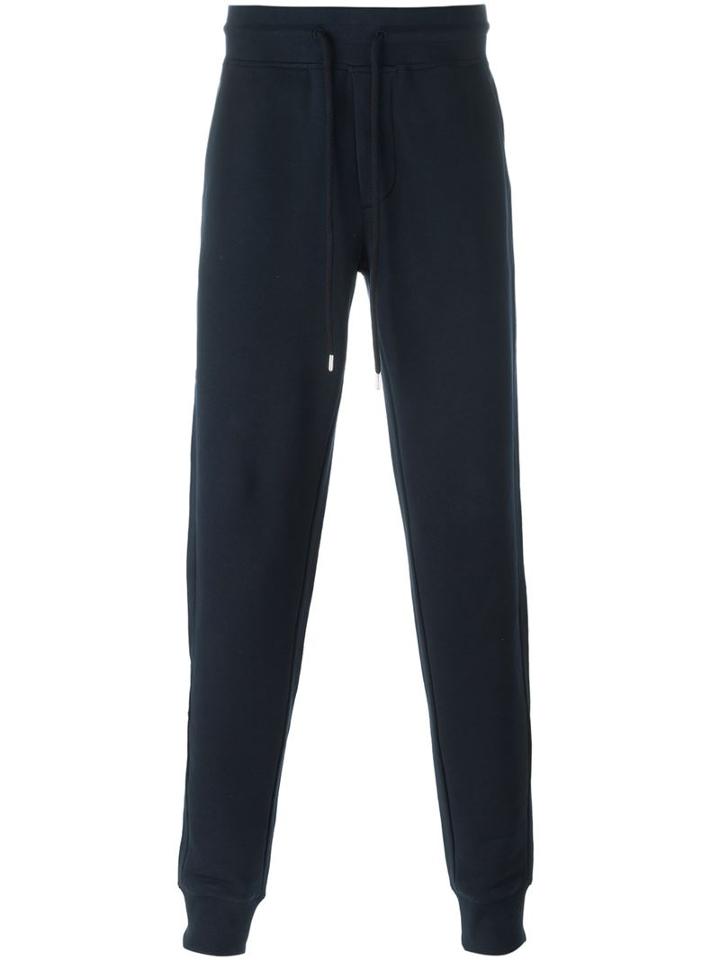 Moncler Classic Track Pants, Men's, Size: Xl, Blue, Cotton