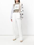 Mm6 Maison Margiela Patch Logo Joggers - White