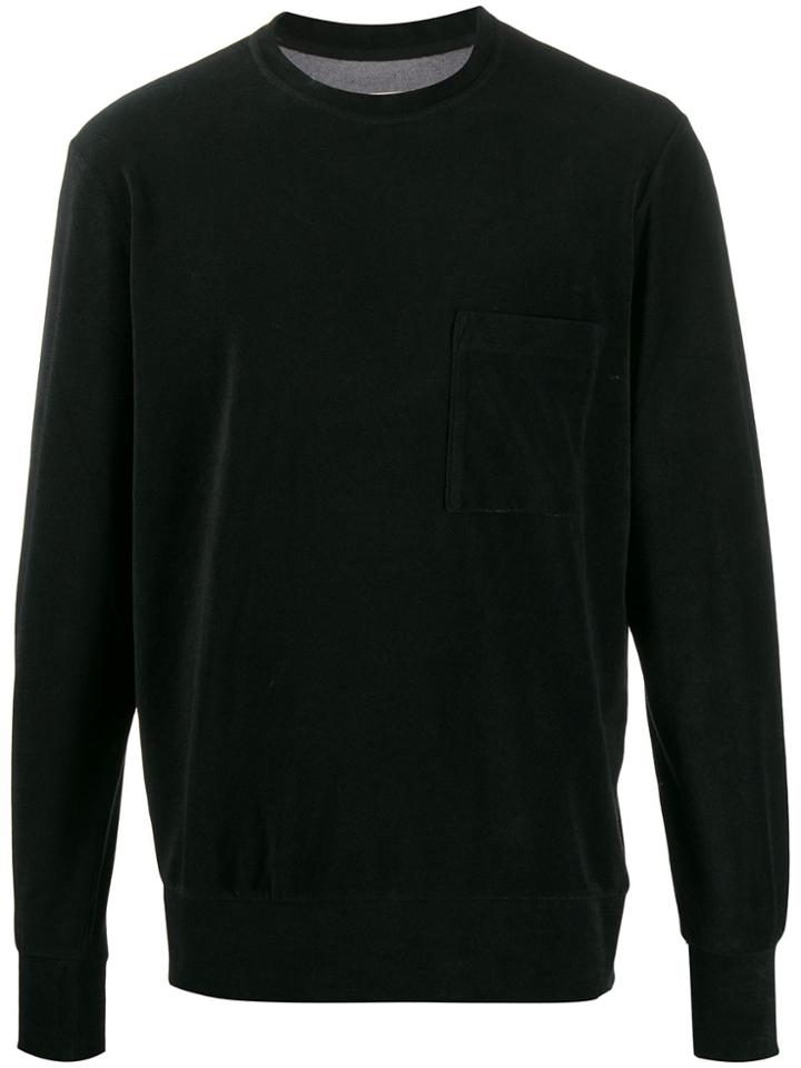Universal Works Chest Pocket Jumper - Black