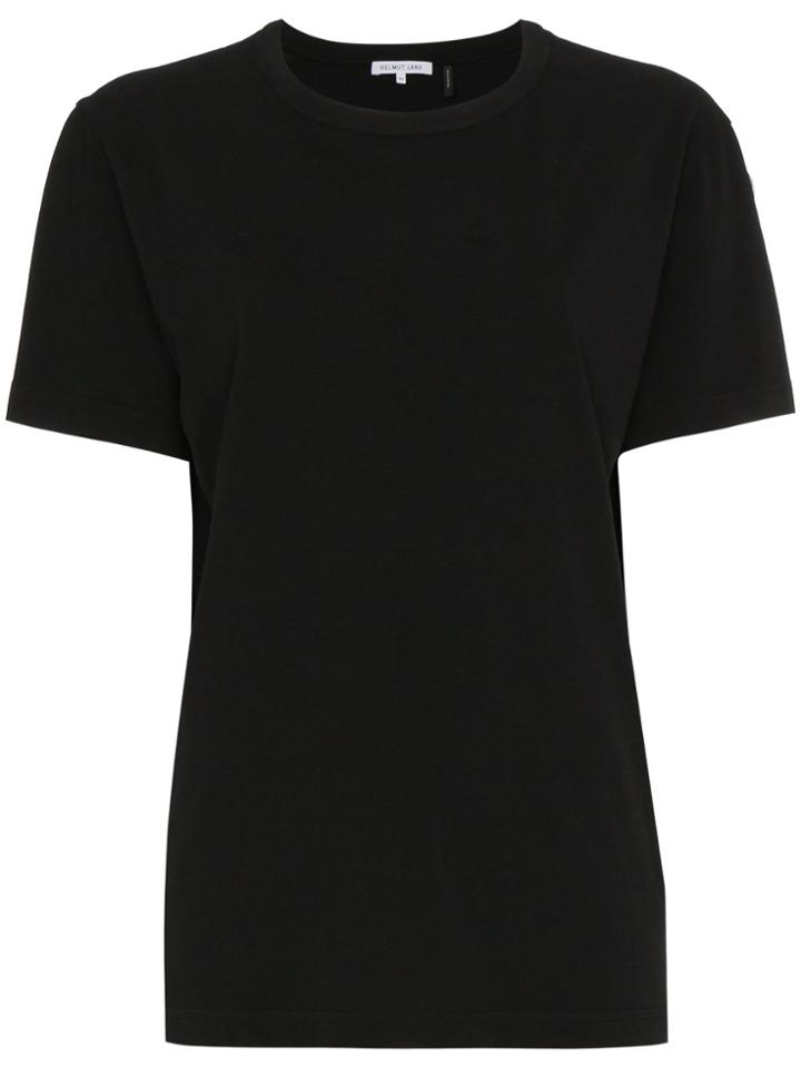 Helmut Lang Ring Detail Logo Print T-shirt - Black