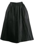 A.n.g.e.l.o. Vintage Cult '90s Leather Skirt - Black
