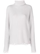Iro Ribbed Roll-neck Unravelled Sweater - Nude & Neutrals