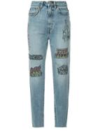 Hysteric Glamour Tattoo Graphic Print Jeans - Blue