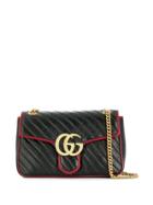 Gucci Monogram Shoulder Bag - Black